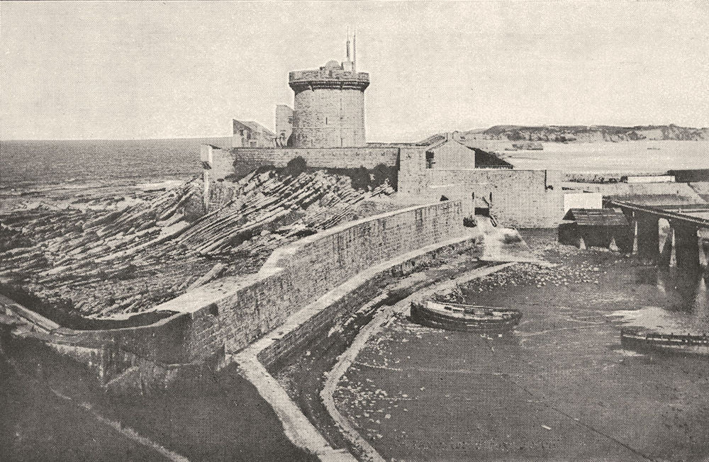 PYRÉNÉES- ATLANTIQUES. Saint- Jean- de- Luz. Le Fort Socoa 1900 old print